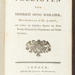 Thumbnail for Einige Predigten von Heinrich Otto Schrader, Hofprediger zu St. James&amp;#039;s...